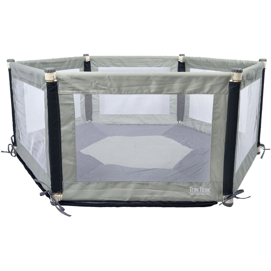 Tikk Tokk POKANO Fabric Playpen &amp; Mat - HEX Grey