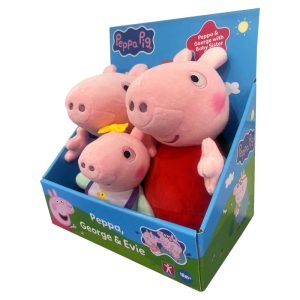 Peppa Pig Trio Pack Plush - Peppa, George &amp; Evie