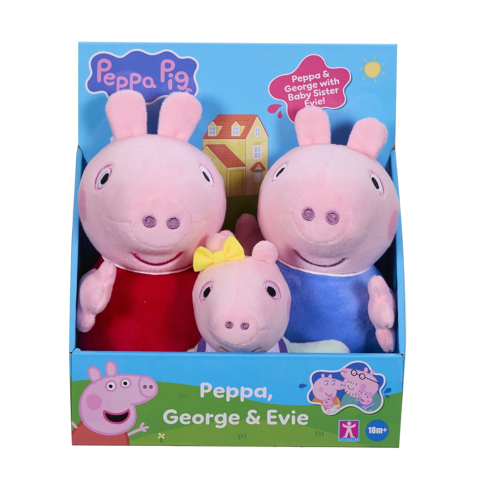 Peppa Pig Trio Pack Plush - Peppa, George & Evie