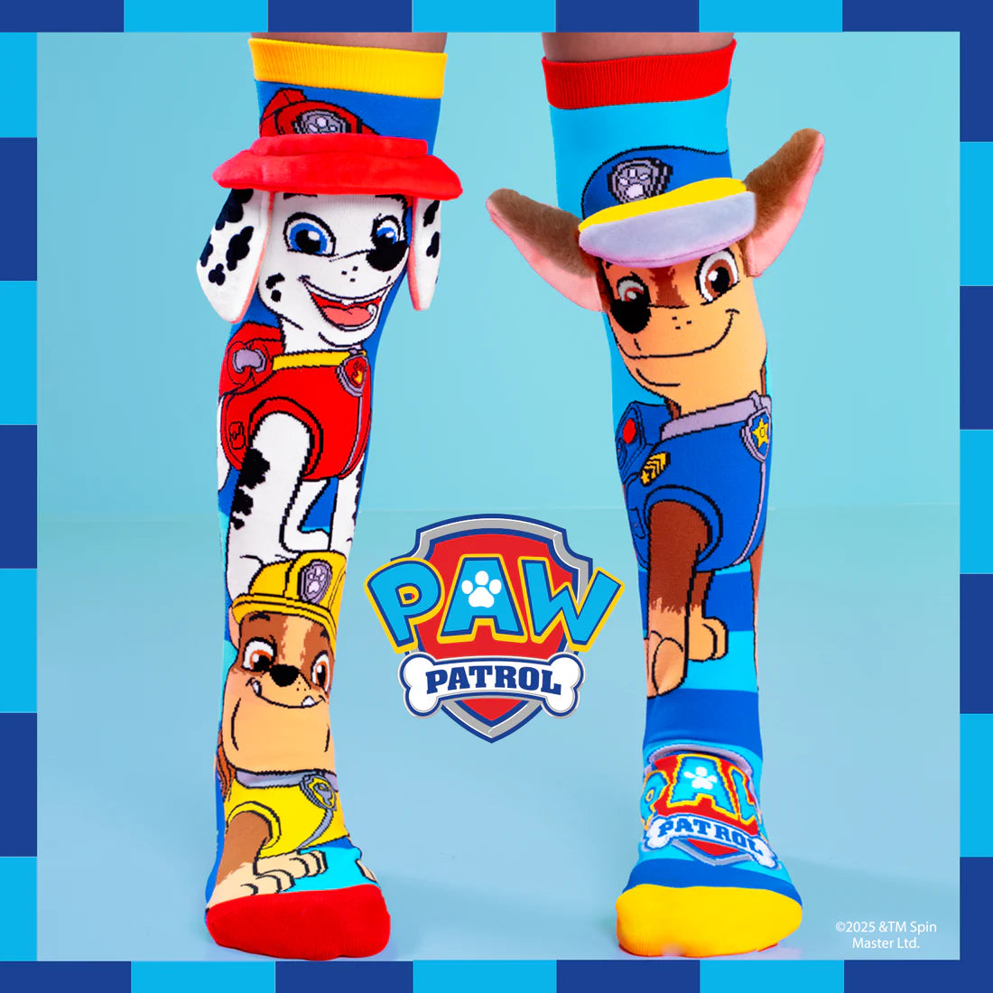 Mad Mia Socks Paw Patrol Chase / Marshall / Rubble 6-99