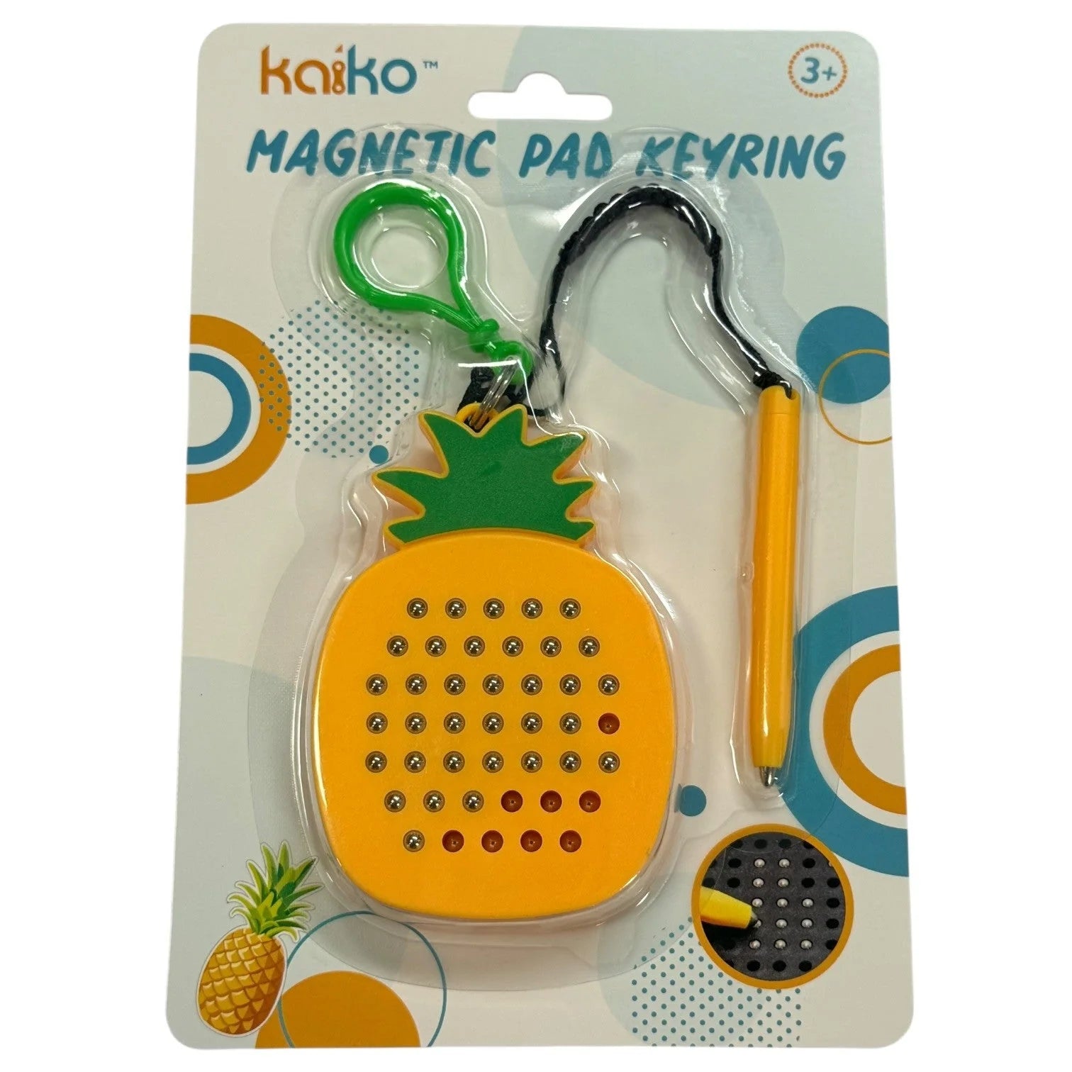 KAIKO Magnetic Pad Keyring - Pineapple