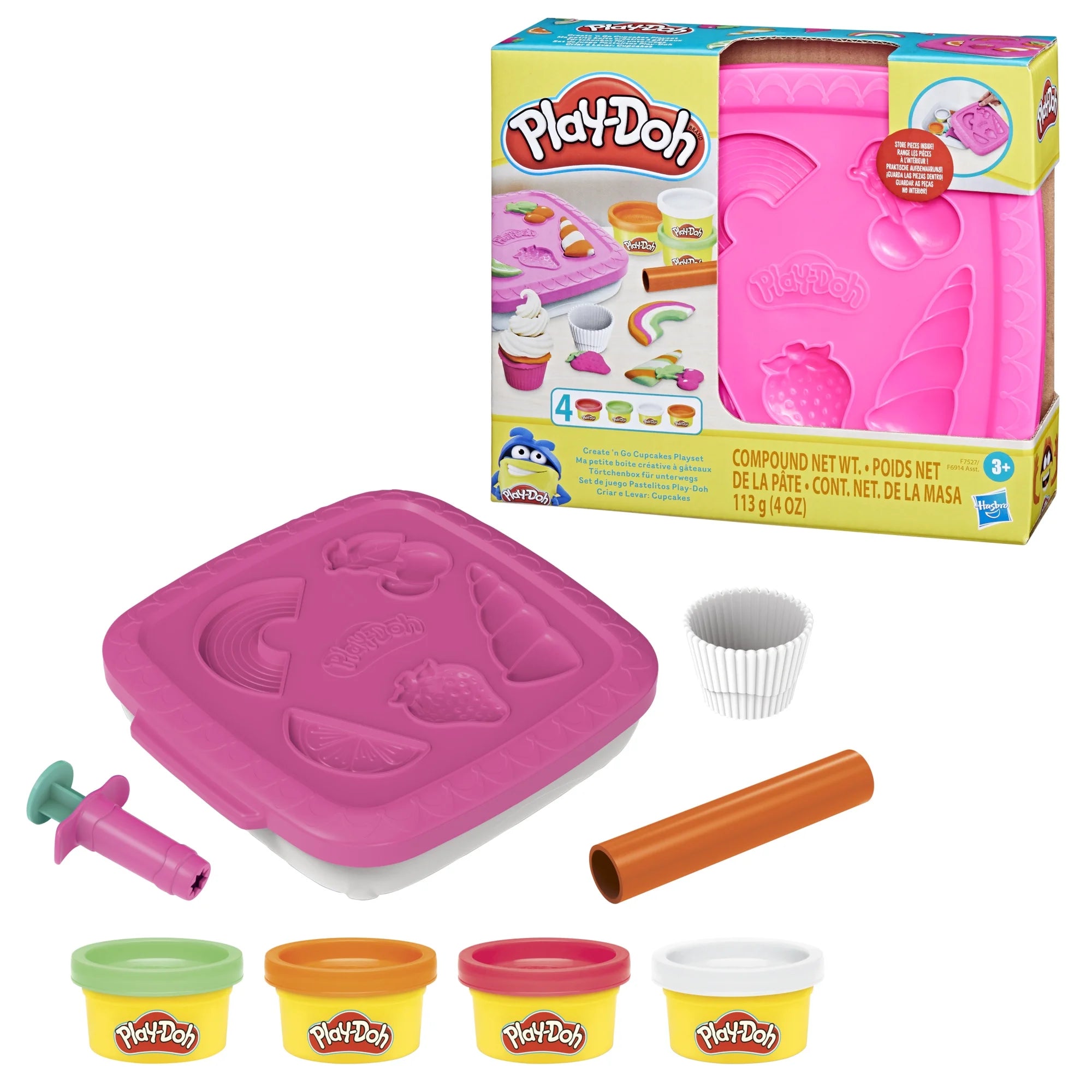 Play Doh Create N Go Cupakes Playset Pink
