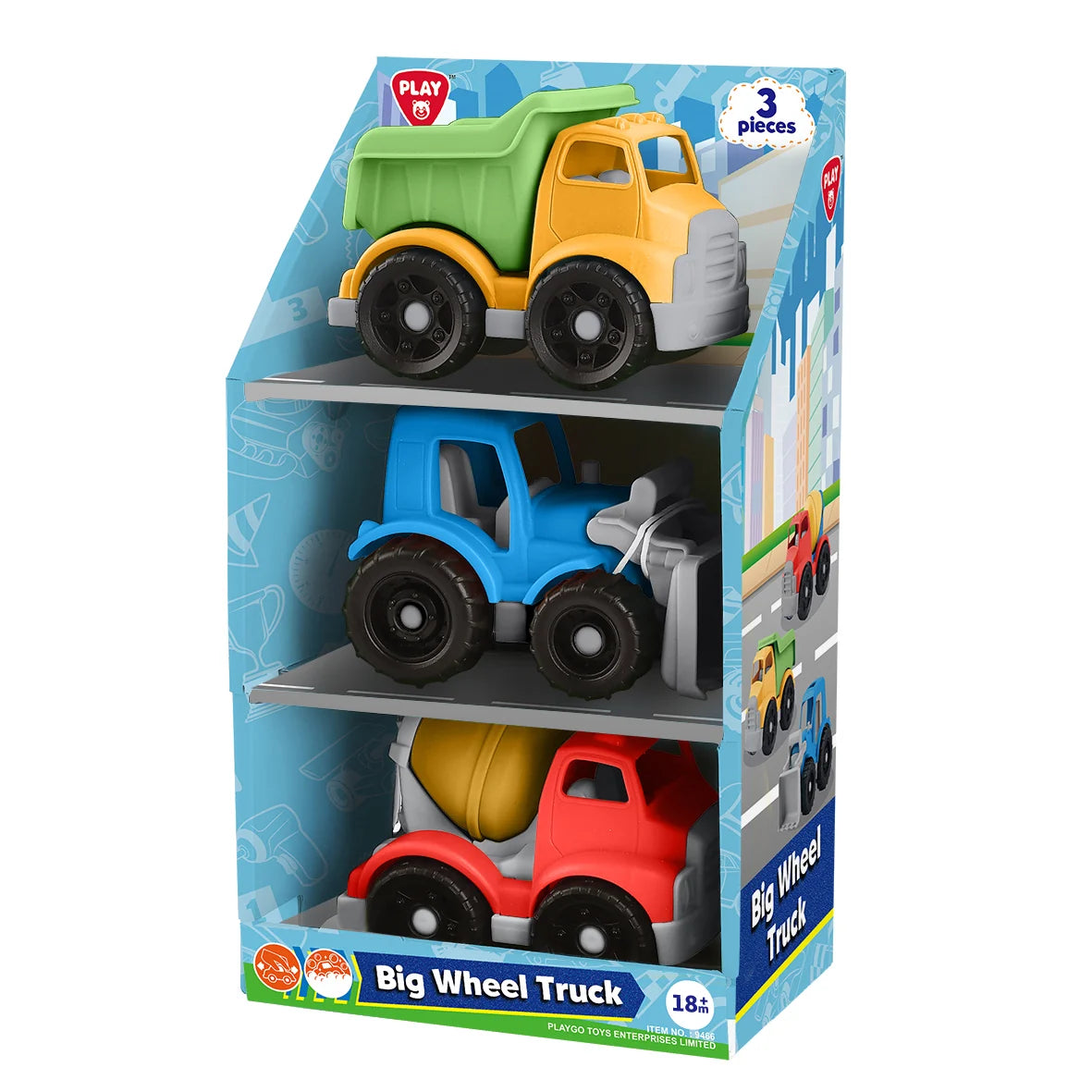PLAYGO TOYS ENT. LTD. Heavy Loader Vehicles 3pack