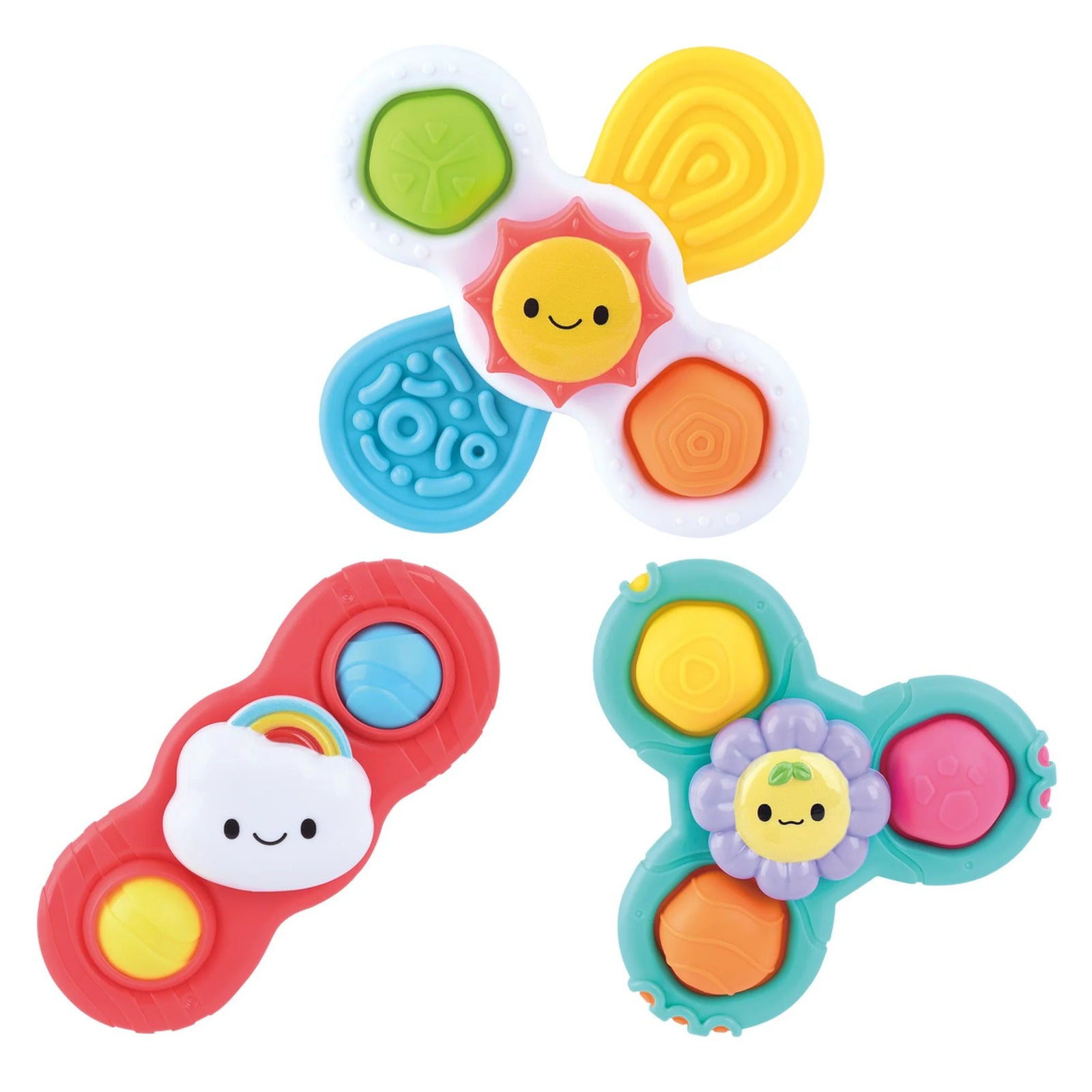 PLAYGO TOYS ENT. LTD. 3pc Suction Spinner Trio Set