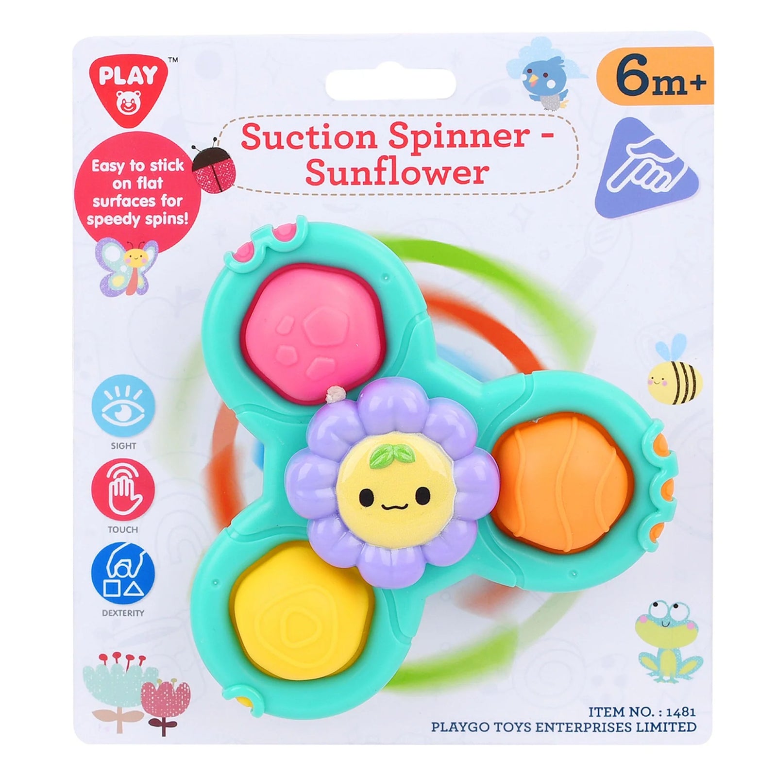 PLAYGO TOYS ENT. LTD. Suction Spinner - Sunflower