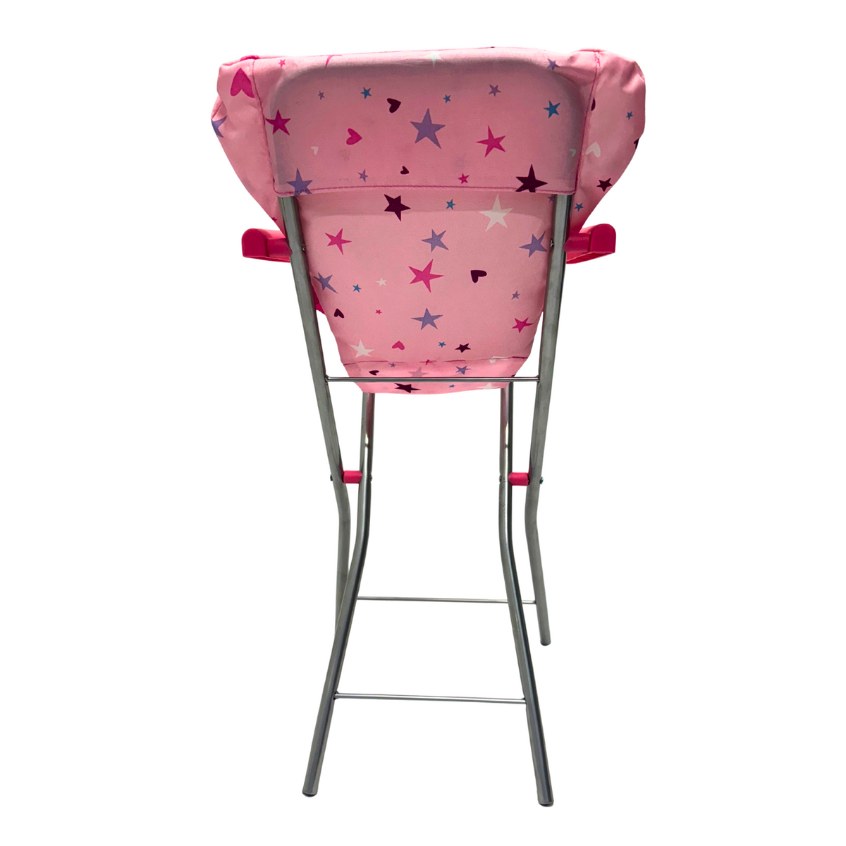 Playworld Doll High Chair Pink With Stars