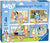 RB03111-5 Bluey Let's Do This! 4 in a Box Puzzles 12 16 20 24pc