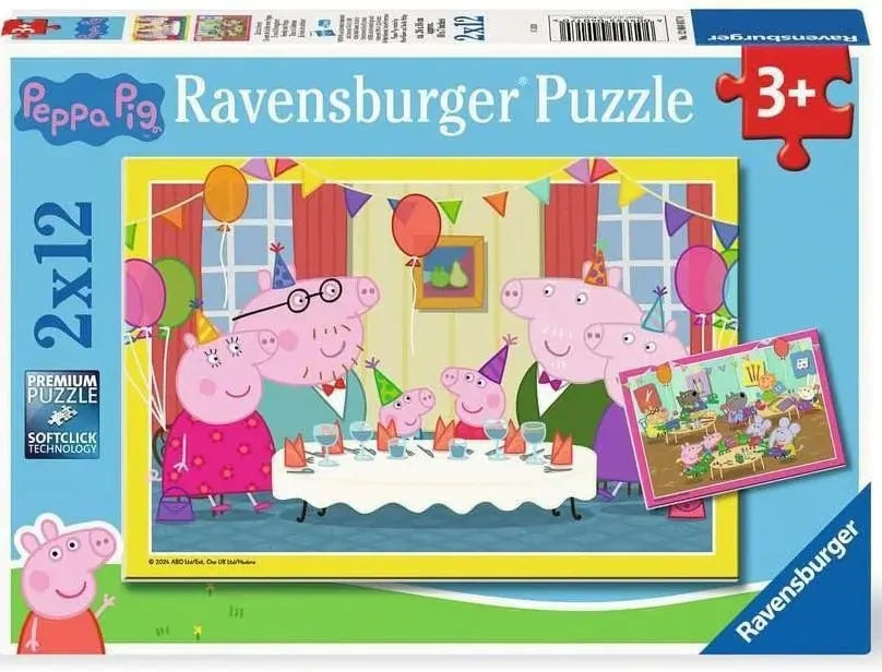 RB04017-0 Peppa Pig 2 x 12pc Puzzles