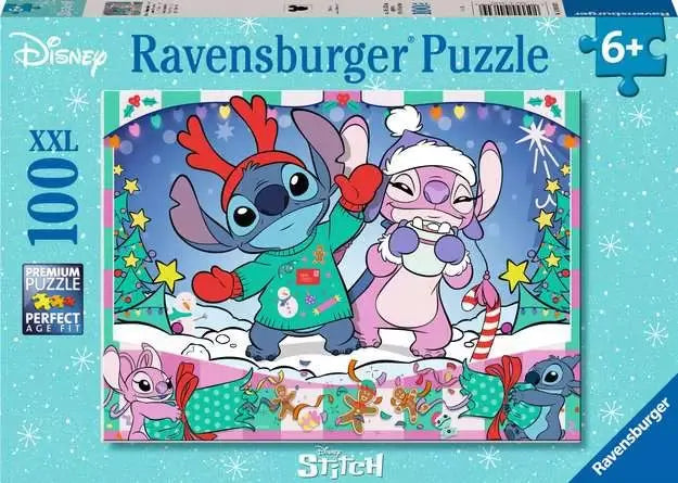 RB04030-9 Disney Stitch Merry Everything 100pc Puzzle