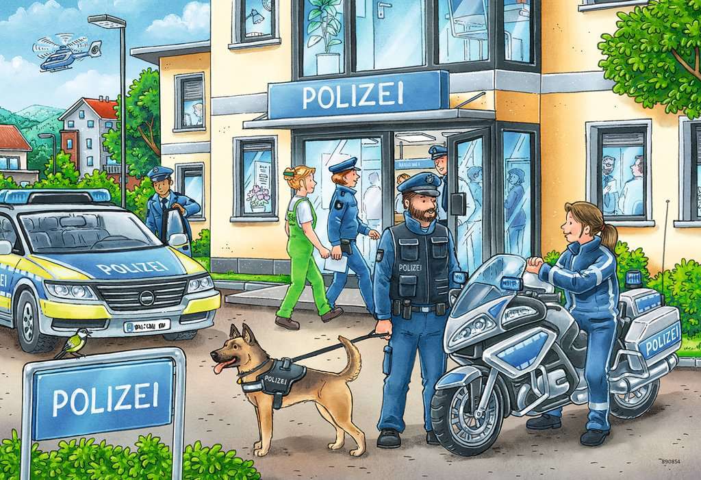 RB05031-4 Police At Work! 2 x 24pc Puzzle