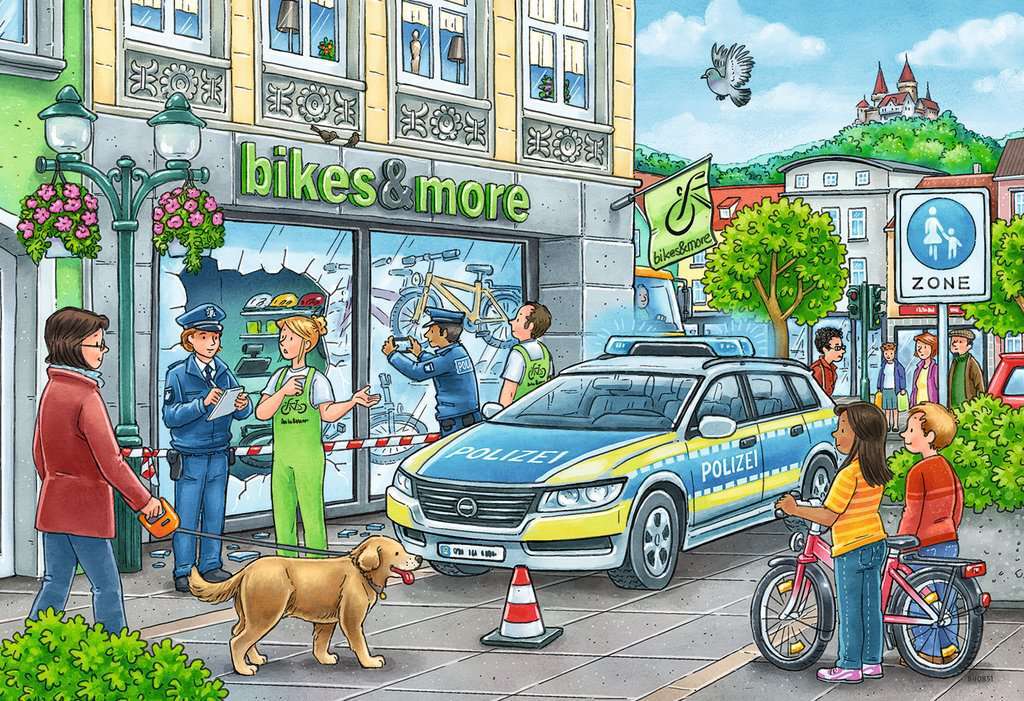 RB05031-4 Police At Work! 2 x 24pc Puzzle