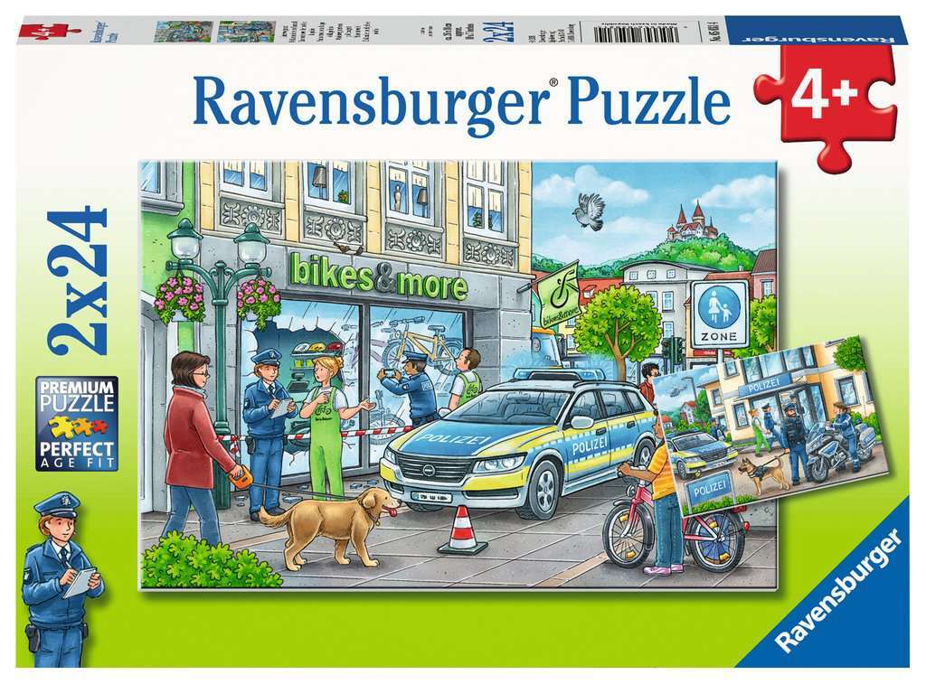 RB05031-4 Police At Work! 2 x 24pc Puzzle