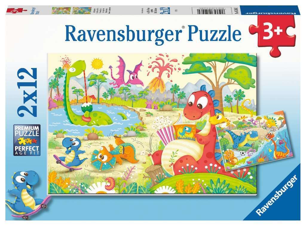 RB05246-2 My Dino Friends 2x12pc Puzzle