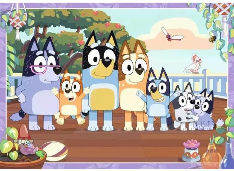 RB05622-4 Bluey Family Time 24pc Floor Puzzle