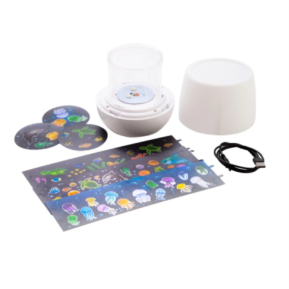 Lil Dreamers Lumi Go Round Rotating LED Projector Night Light Sea Animal USB or req 3 x AA batteries