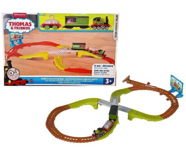 Thomas &amp; Friends Push Along Track Whiff's Recycling Run