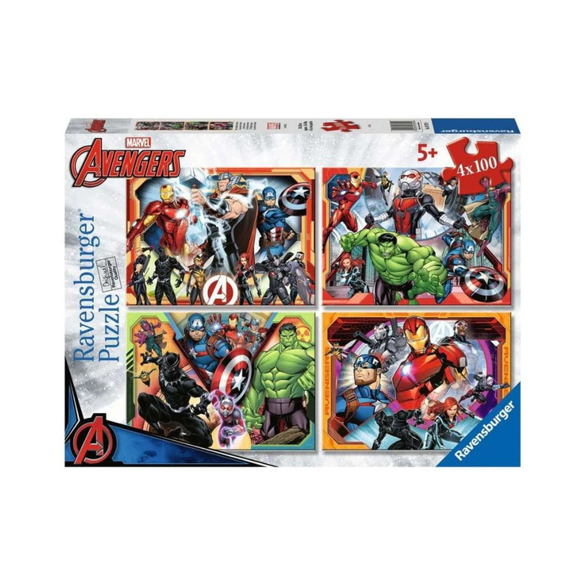 RB04033-0 Marvel Avengers Assembled 4 x 100pc Bumper Puzzles