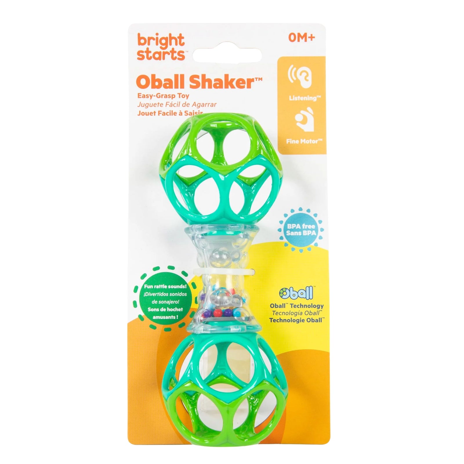 Bright Starts Oball Shaker Easy Grip Toy