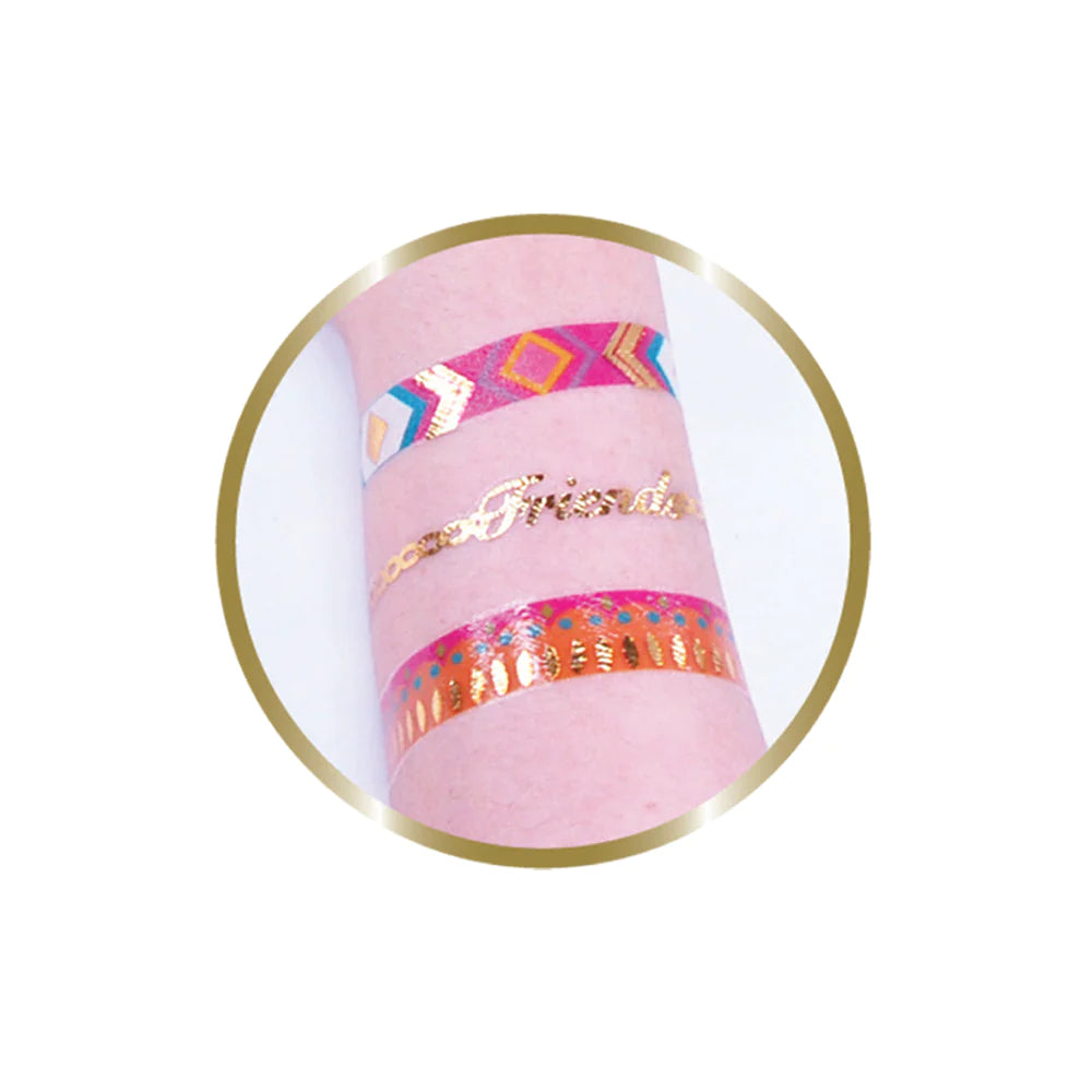 Pink Poppy Metallic Jewellery Tattoos