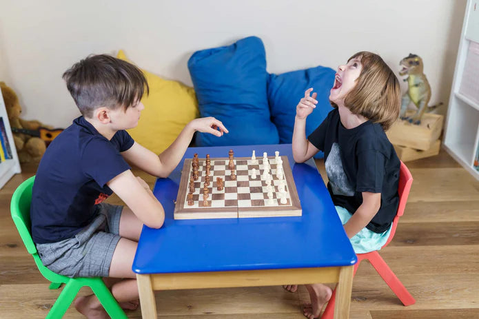 Smart Brain French Cut Chess Set in Wooden Case 40cm