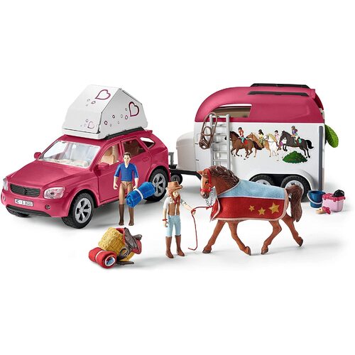 SC42535 Horse Adventures With Car &amp; Trailer