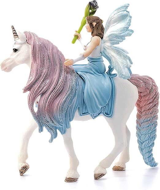 SC70569 Schleich Bayala Fairy Eyela with Princess Unicorn
