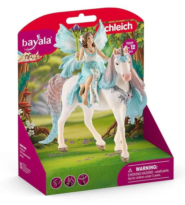SC70569 Schleich Bayala Fairy Eyela with Princess Unicorn