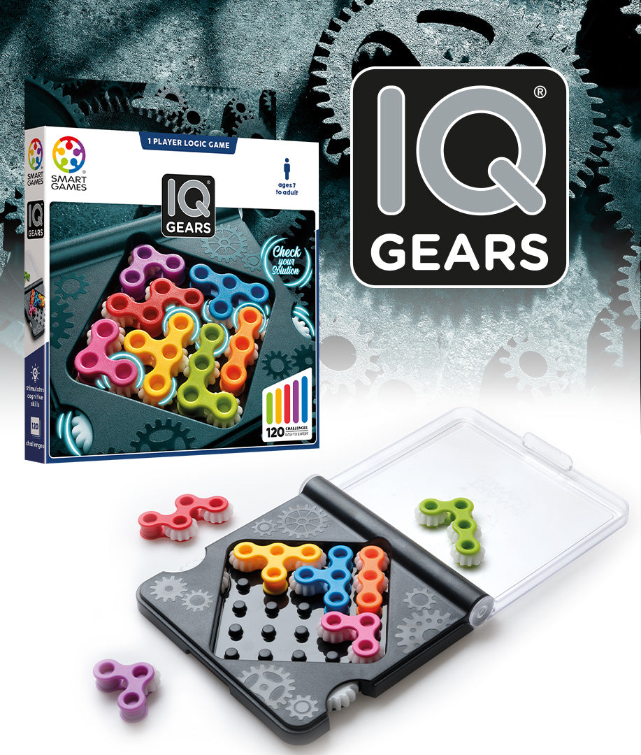 Smart Games IQ Gears 1 Player Puzzle Game