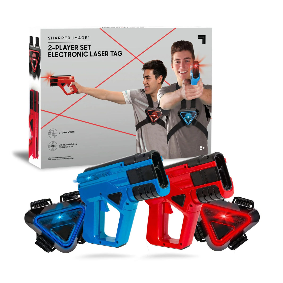 Sharper Image Electronic Laser Tag 2 Player Set Requires 6xAA &amp; 4xAAA Batteries