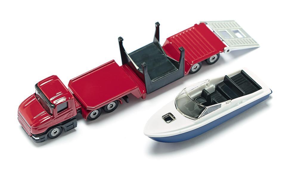 Siku 1613 1/87 Low Loader With Boat