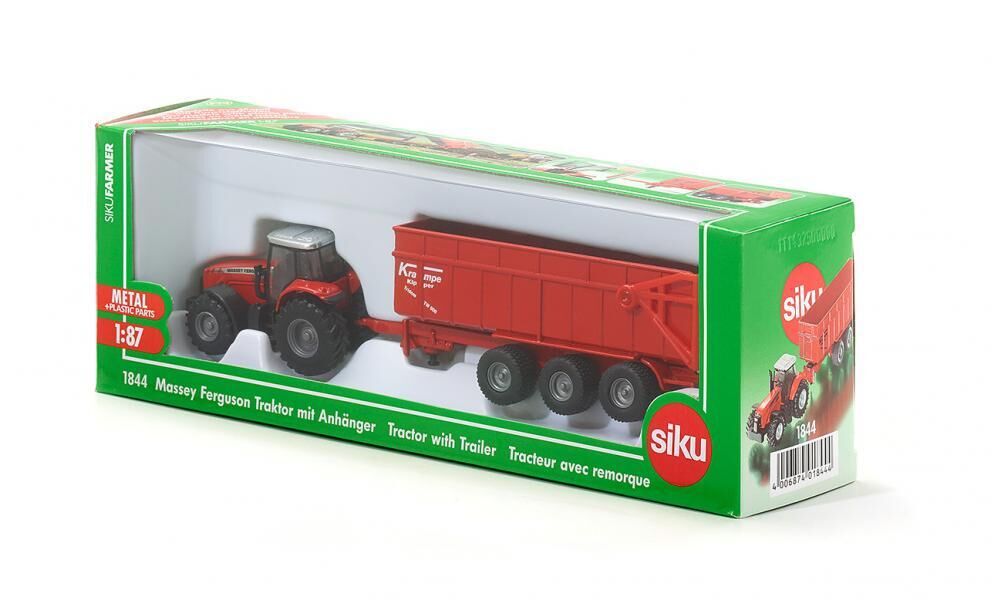 Siku 1844 Massy Ferguson Tractor &amp; Trailer