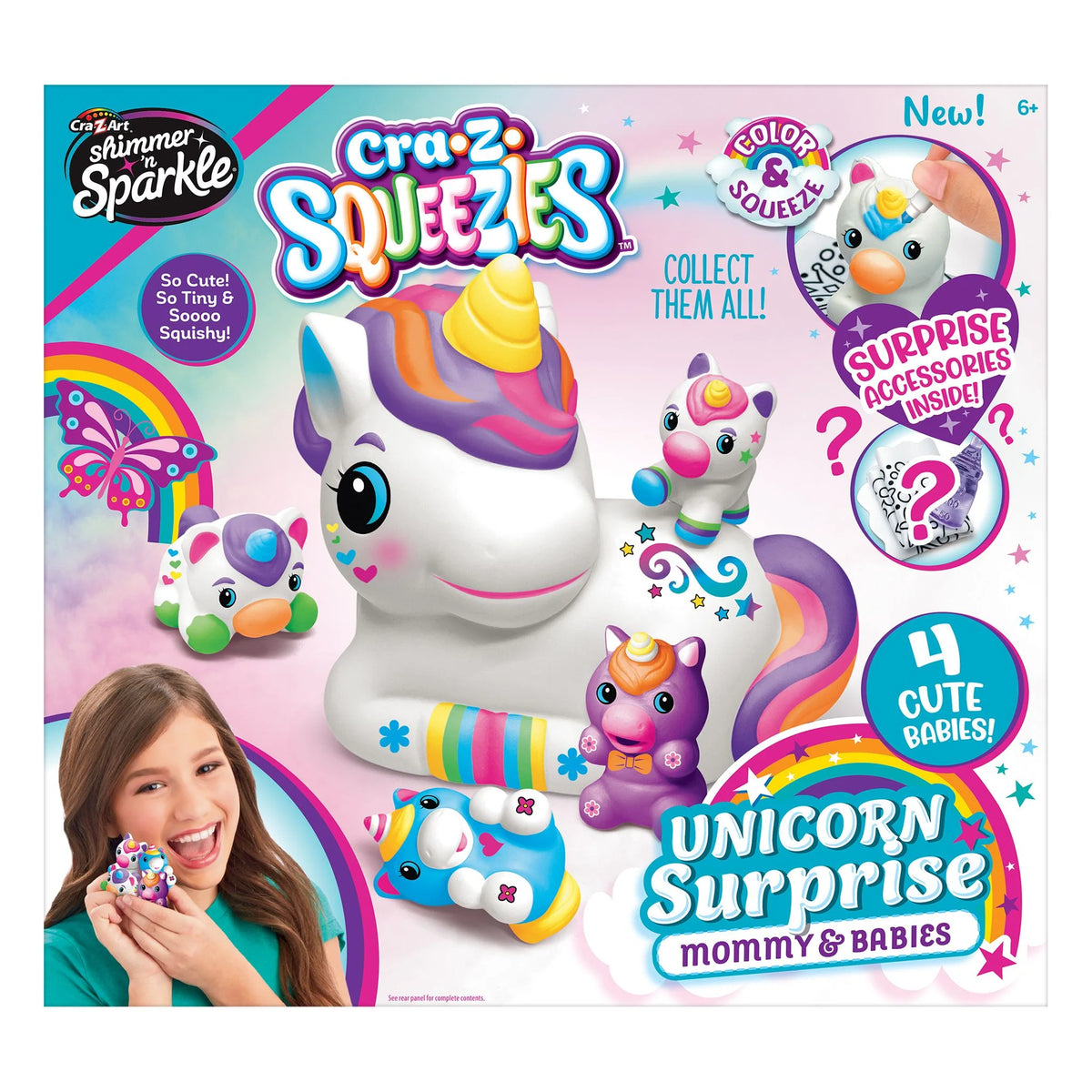 Cra-Z-Art Shimmer N Sparkle Unicorn Surprise Mommy &amp; Baby