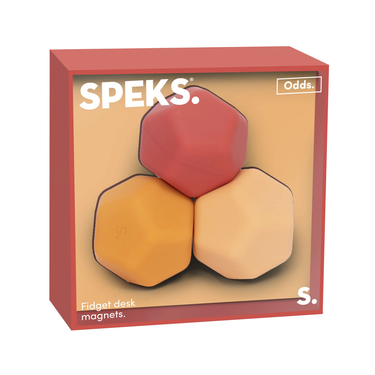 Speks Odds Soft Silicone Fidget Magnets - Orange