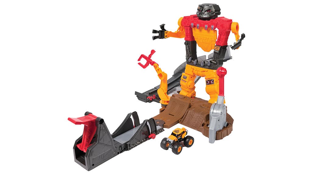 Monster Jam 1:64 Smash and Bash Smashbot Playset