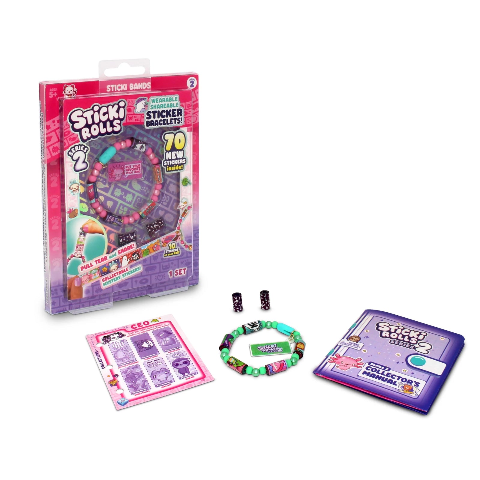 Sticki Rolls Sticki Band Single Pack SERIES 2 Asstd