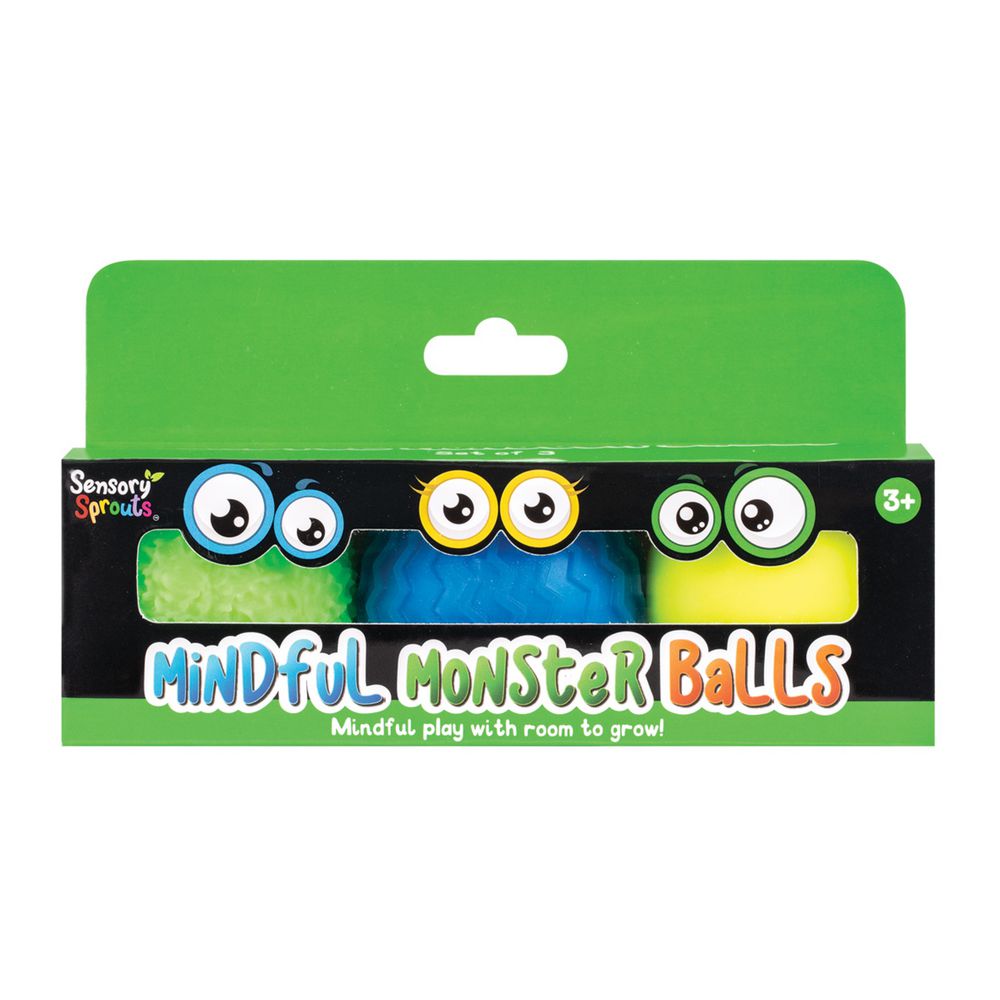 Sensory Sprouts Textured Mindful Monster Balls - Green Box