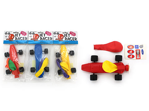 Jet Racer Balloon Car Assorted