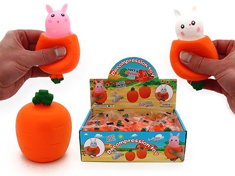 Squeezy Pop Up Rabbit in Carrot