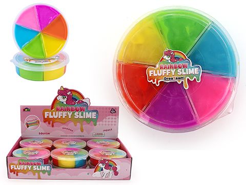Rainbow Fluffy Slime Colour Wheel