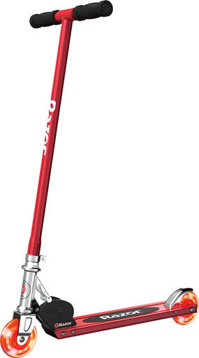 Razor S Folding Scooter with Lights - Red