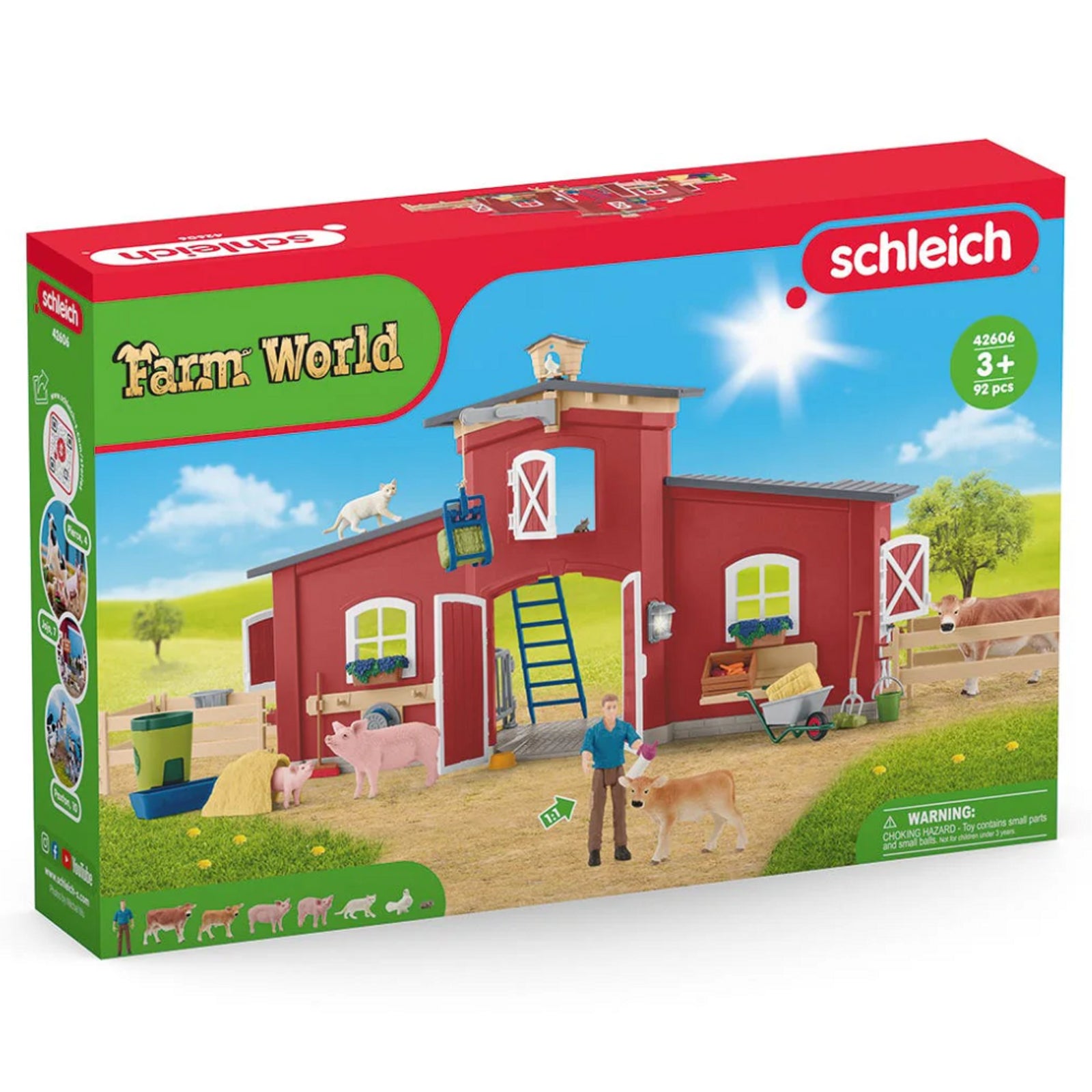 SC42606 Red Barn with Animals & Accessories