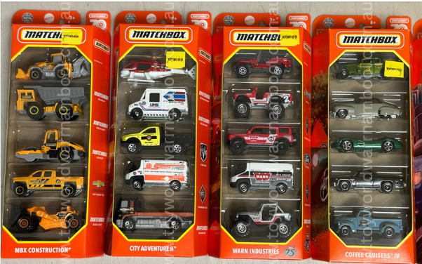 Matchbox 5 Car Gift Pack Asst