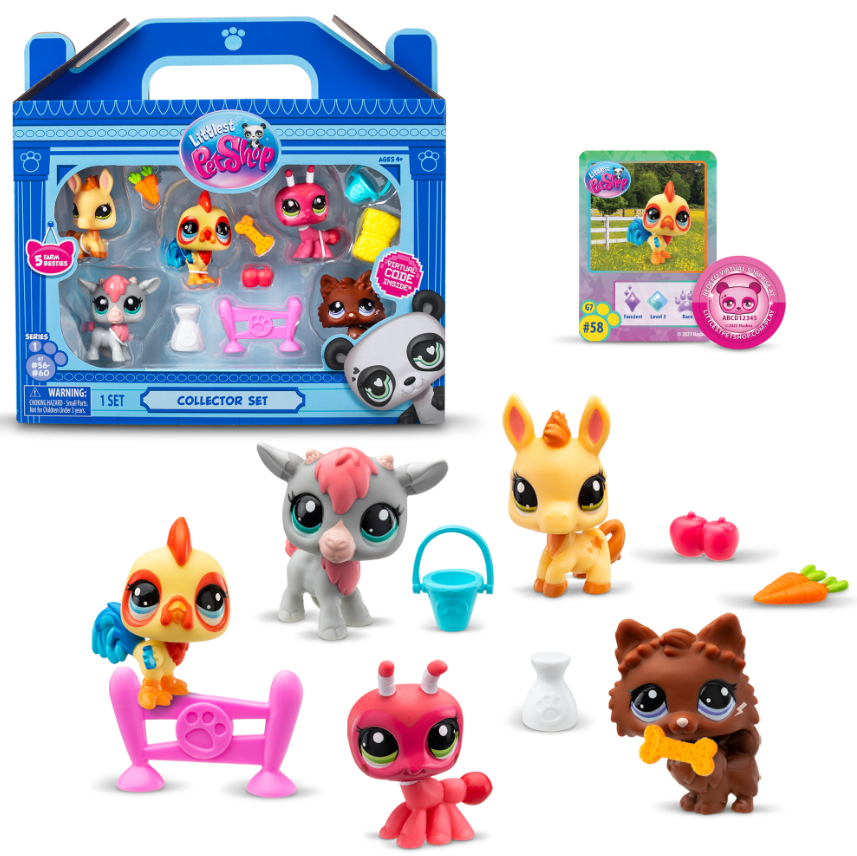 Littlest Pet Shop S1 Farm Besties Collector 5pk #56 - #60