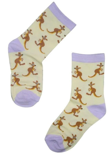 Sole Mate Kids Socks - Kangaroo Cream