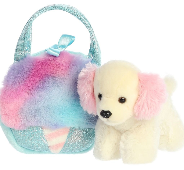 Fancy Pals Spaniel in Blue Cotton Candy Bag