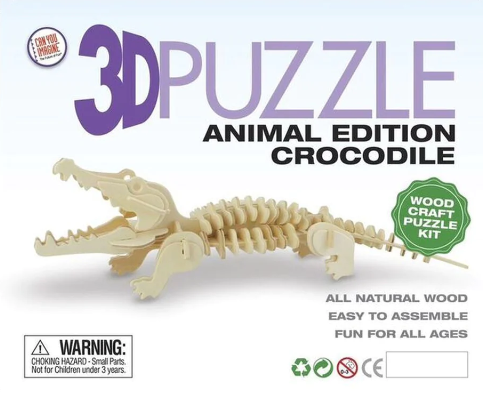 3D Wooden Puzzle Animals asstd Styles