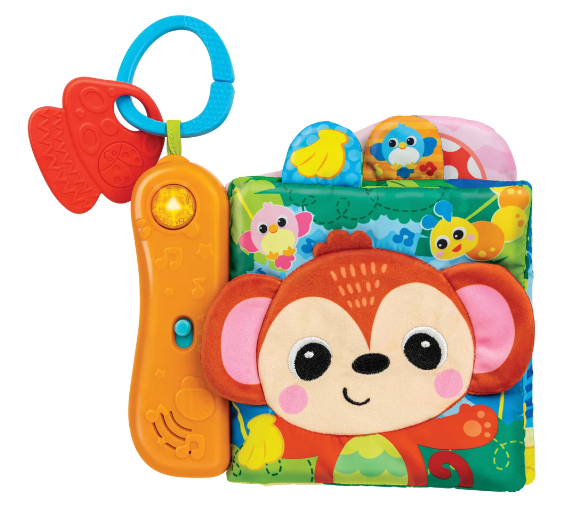 Winfun Jungle Animals Sensory Book Demo Batteries Included