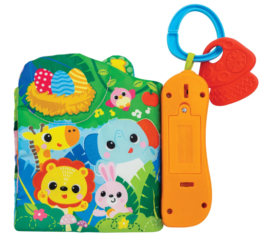 Winfun Jungle Animals Sensory Book Demo Batteries Included