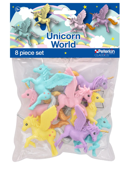 Peterkin Unicorn World 8pc Figures