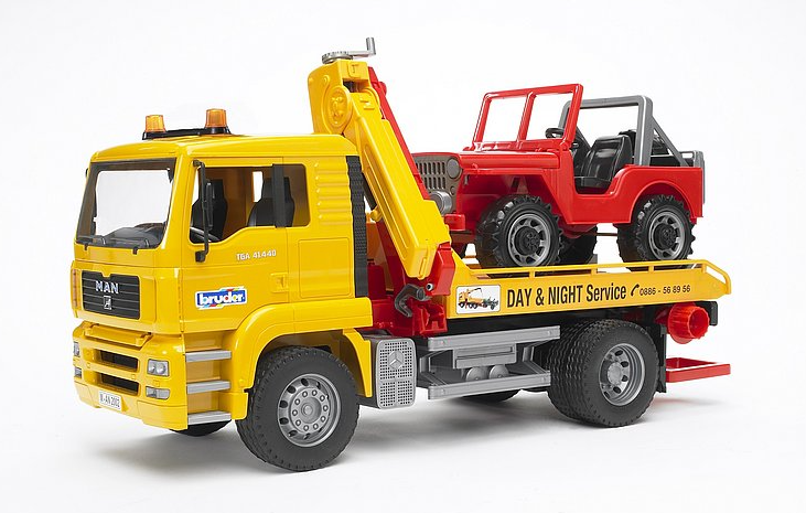 Bruder 02750 1/16 Man TGA Breakdown Truck With CC Vehicle